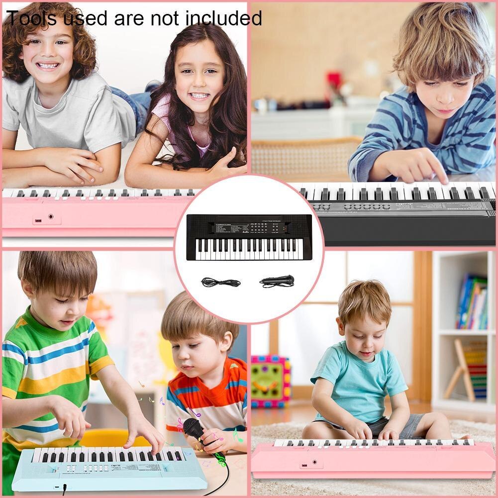 37 Keys Electronic Keyboard Piano Children's Organ Keys Digital Music Key Board With Microphone Musical Enlightenment