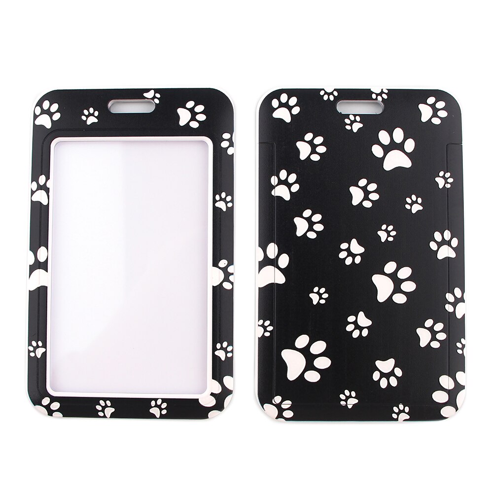 CB0193 Dog Paw moda smycz na szyje smycz posiadacz karty odznaka klawisz telefonu pierścień ID etykieta z imieniem pielęgniarka pokrowiec na karty materiały biurowe: 2