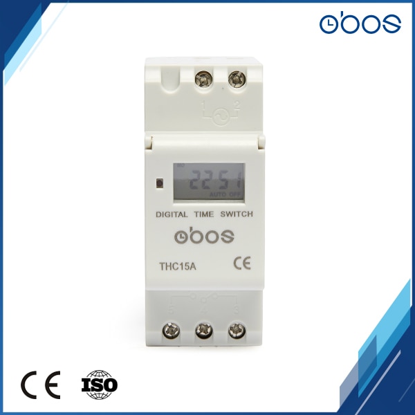 front panel din rail mounting digital timer switch for Street lamps, neon light, billboard etc