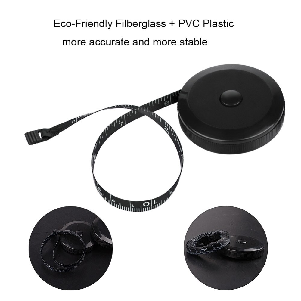 Retractable Measuring Tape for Cloth Body Measuring Tape and the Dual Sided Tape Measure for Sewing Tailor Fabric Measuring Tape