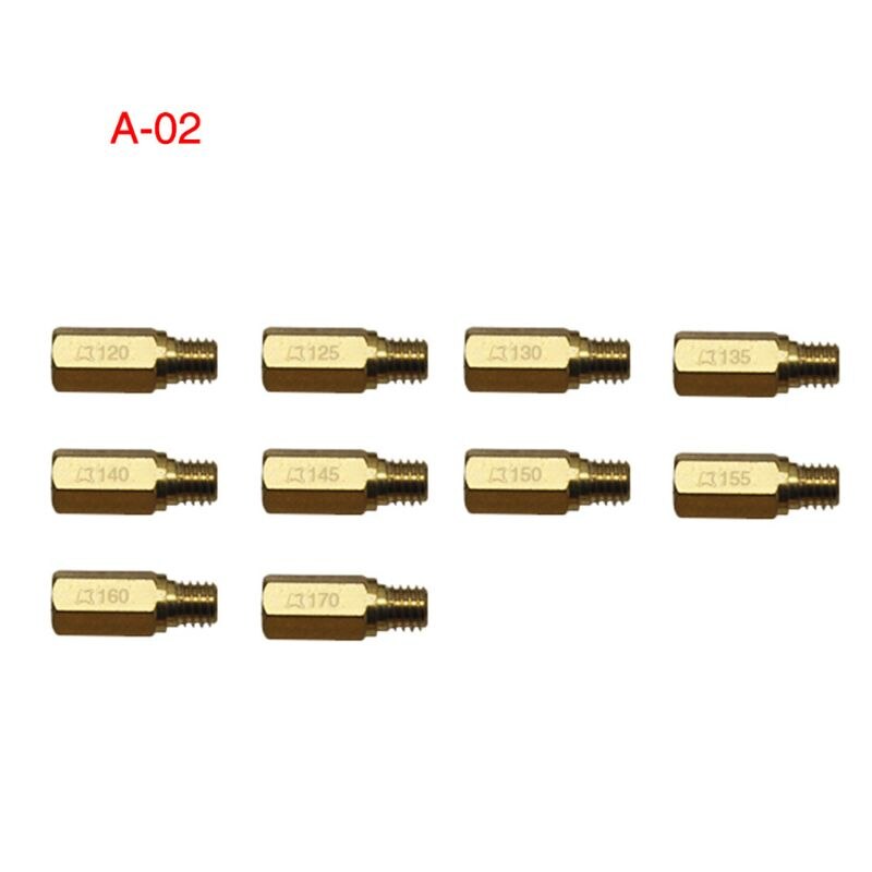 10pcs Set Slow/Pilot Jet Or Main Jet For PWK Keihin OKO CVK Mikuni KOSO Motorcycle Carburetor Vice injectors Nozzle