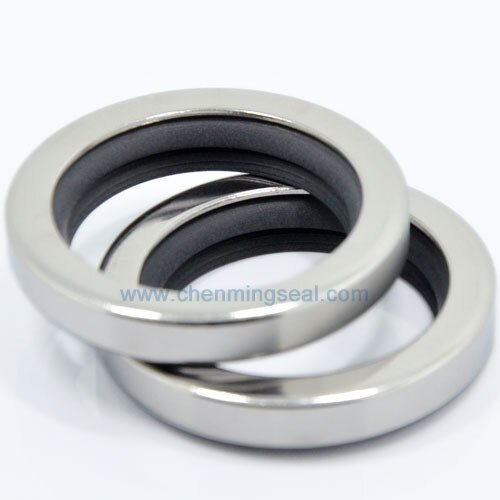 47*62*11 mm dual lip ptfe oljetätningar med  ss304 hus för kompressorer