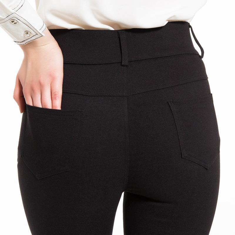 ATHVOTAR-pantalones de cintura alta para mujer, pantalón negro Cargo de talla grande 6XL, ropa de calle para mujer, pantalones elásticos para oficina e Invierno