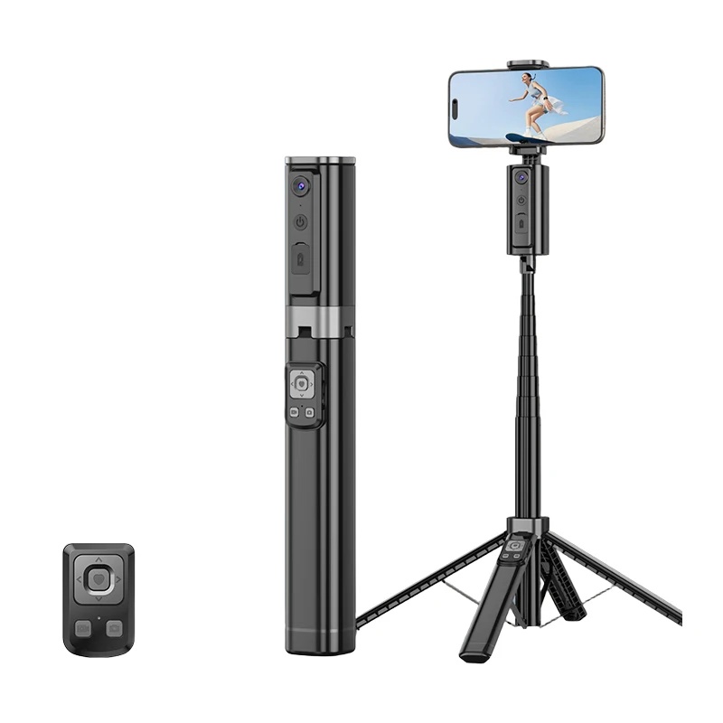 2025 Smartphone AI Follow up Gezicht Tracking 360 Roterend Statief Reizen draagbare selfie Vlog schieten Anti Shake Statief: Default Title