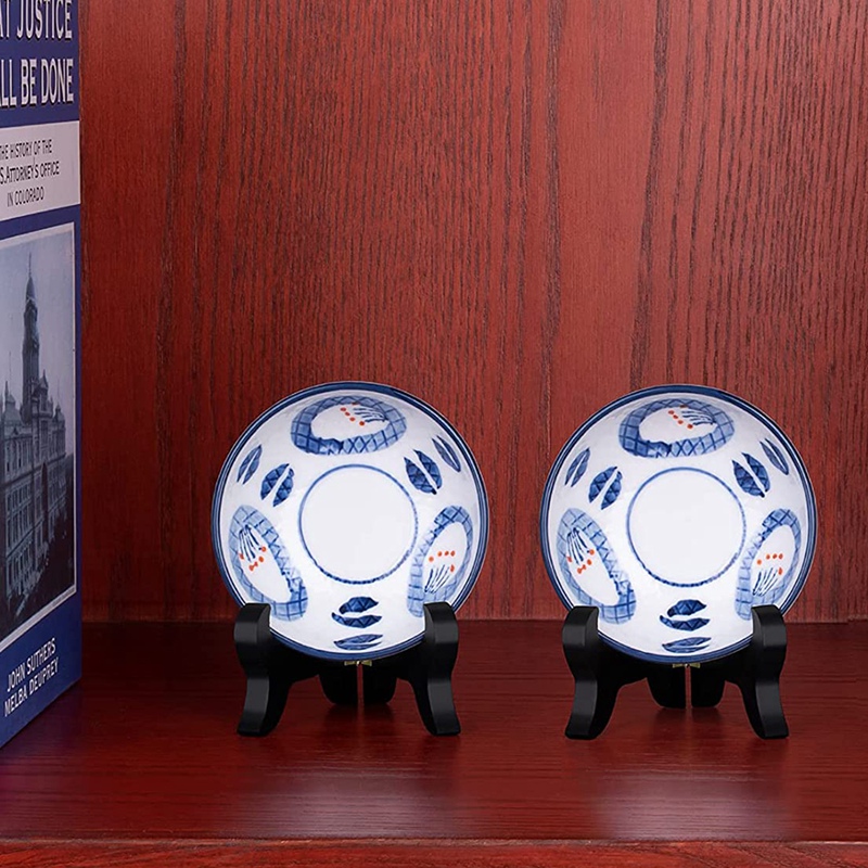 6 Pieces Of Wooden Display Shelf Board Easel Stand