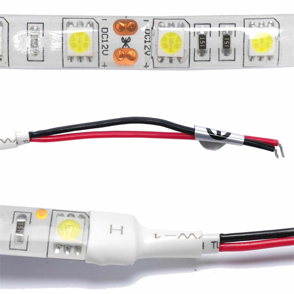5050 LED-Streifenlicht, 12 V, für Auto, Wohnwagen, Motorrad, kühles Weiß, 6000 K, 10 cm, helle Doppelpanel-Küchenbeleuchtung, Möbel, Regale, Lampe