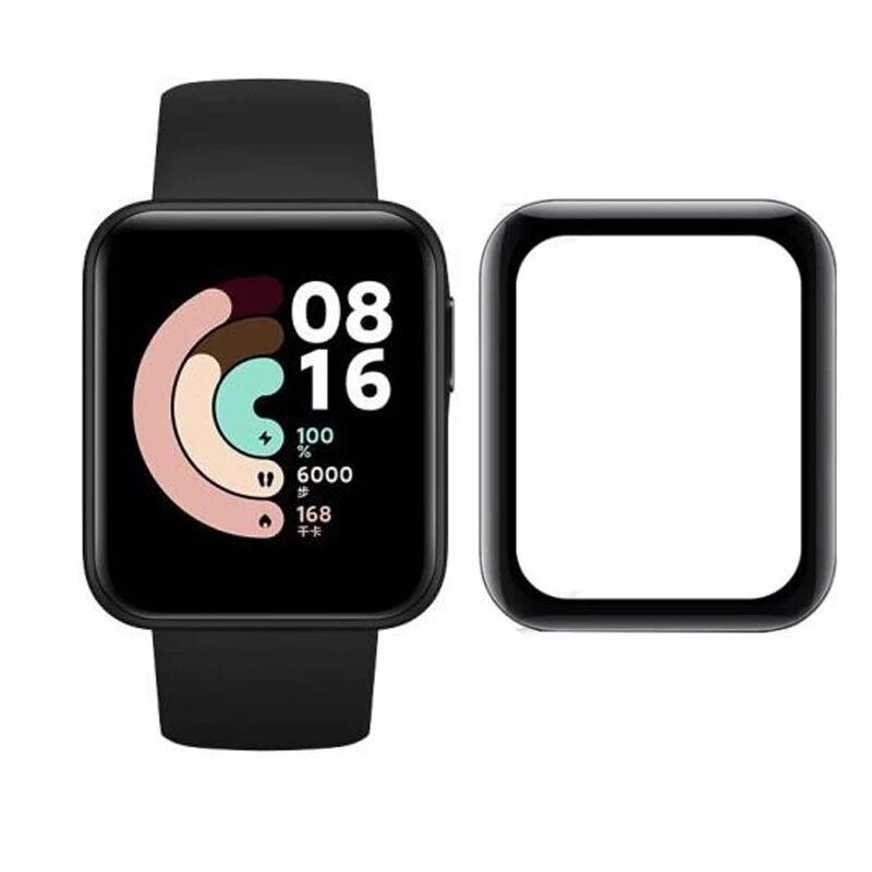 Coque en verre et Silicone pour Xiaomi Redmi Watch 2 Lite, protecteur d'écran, pour bracelet de montre Mi watch 2 Lite: Only Screen Glass / Redmi Watch 2 Lite