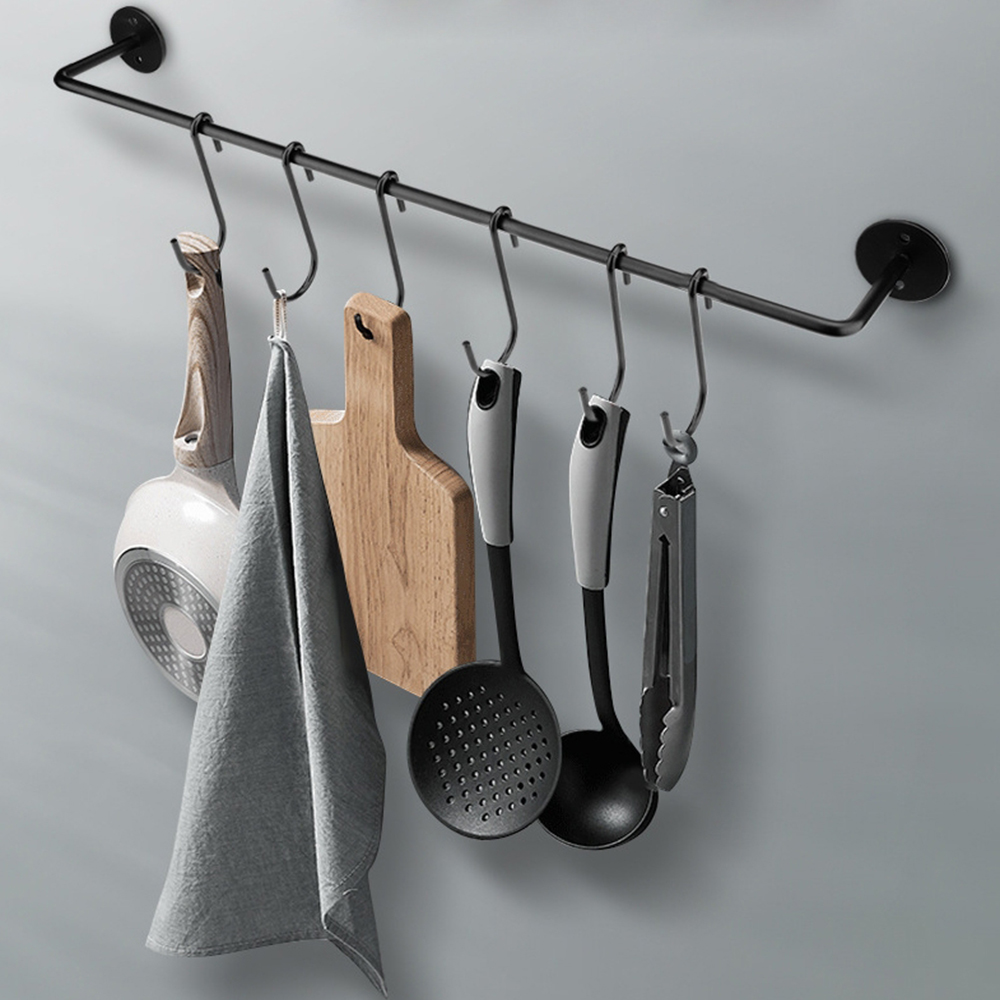 Hat Rack Wall Mounted Metal Clothes Rack Multi-pur... – Grandado