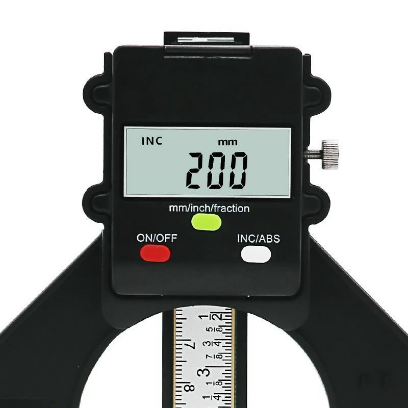 Digital Depth Gauge Digital Tread Depth Gauge LCD Magnetic Self Standing Aperture 80mm Hand Routers