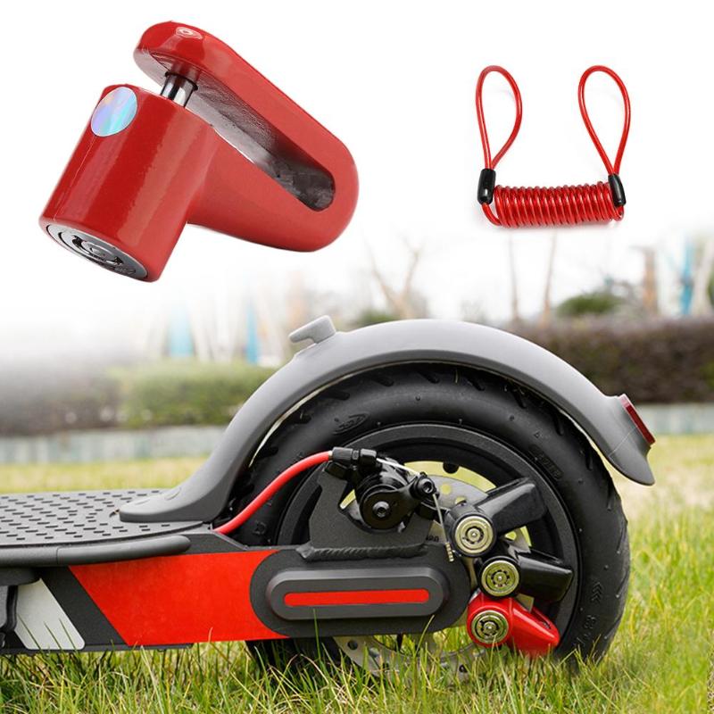 M365 elektrische scooter anti-diefstal wielen schijfremmen slot met staaldraad
