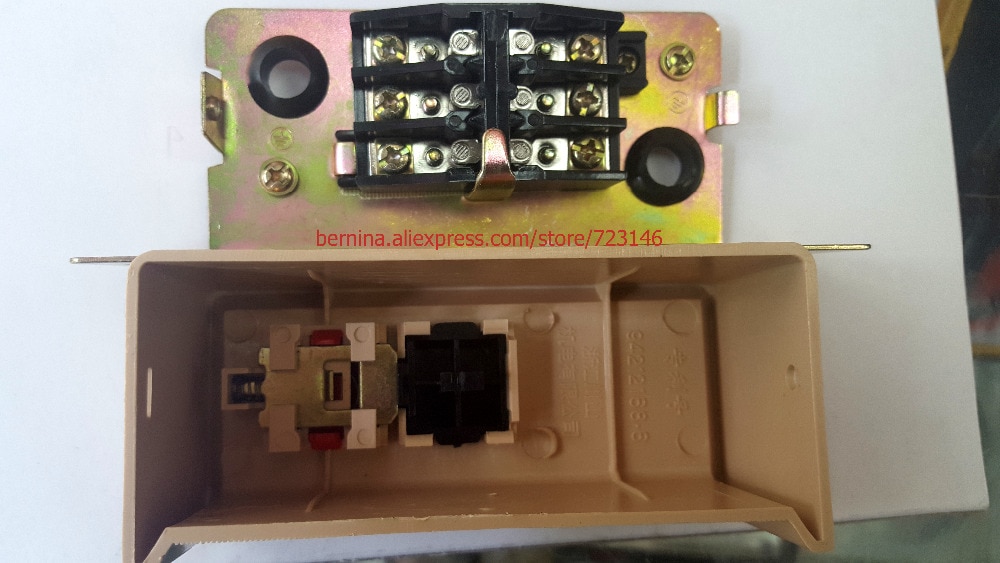 Interruptor de encendido y apagado para MOTOR de máquina de coser INDUSTRIAL, cable de 380 voltios y 220 voltios no incluido para JUKI BROTHER TOYATA, SIRUBA típico