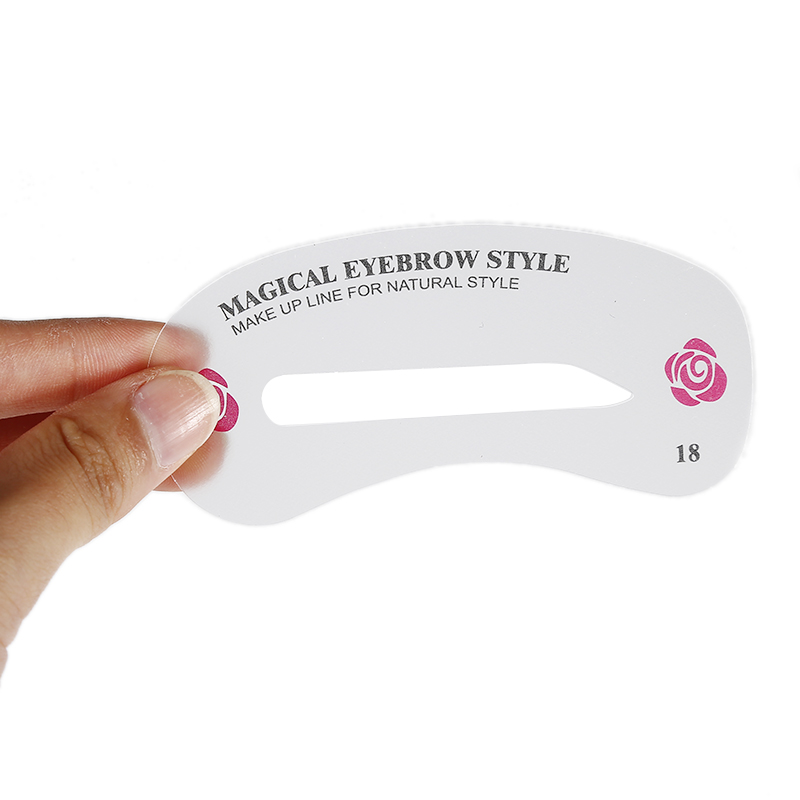 24 Pcs DIY Eyebrow Stencils Set Reusable Eye Brow Drawing Guide Styling Grooming Template Card Makeup Assistive Devices