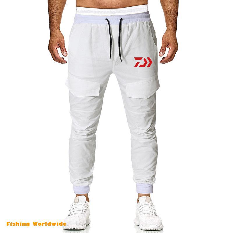 Neue Daiwa Angeln Hosen draussen Sport Atmungsaktiv Männer Sport Wandern Camping Angeln Lange Hosen Multi-Tasche Angeln Hosen: 33 / 3XL