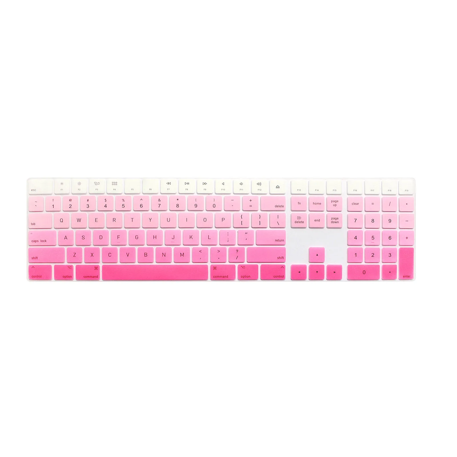 Voor Apple Magic Toetsenbord A1843 Met Numeriek Pad Us Engels Versie Keyboard Skin Cover Mult: Roze