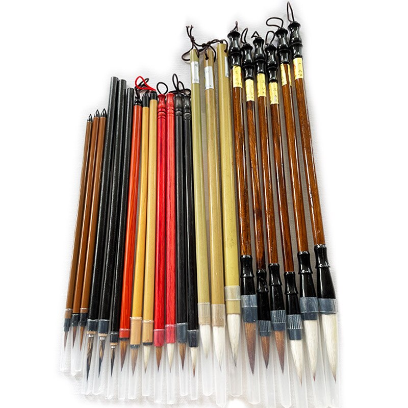 Calligraphy Chinese Traditional Calligraphy Set Brush Landscape Painting Brush Weasel Hair Pen Writing Brush Set for Students