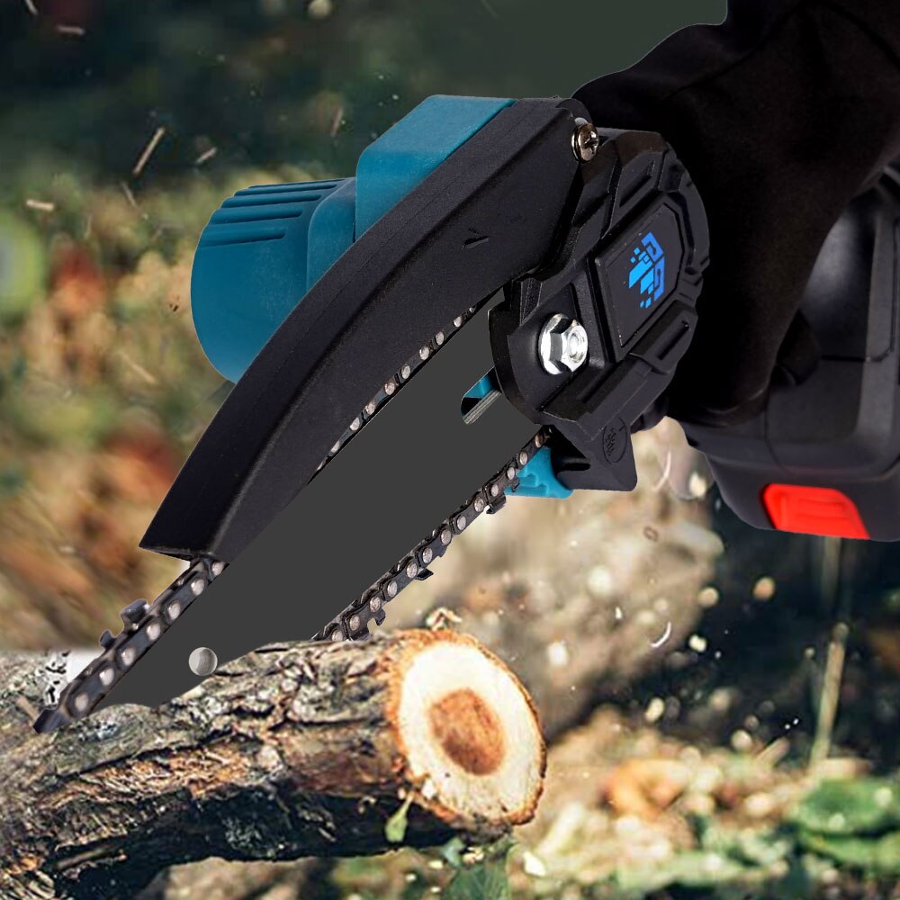 6 tommer elektrisk kædesav til makita 18v lithium ion batteri mini ledningsfri havesav til træbearbejdning skærende elværktøj