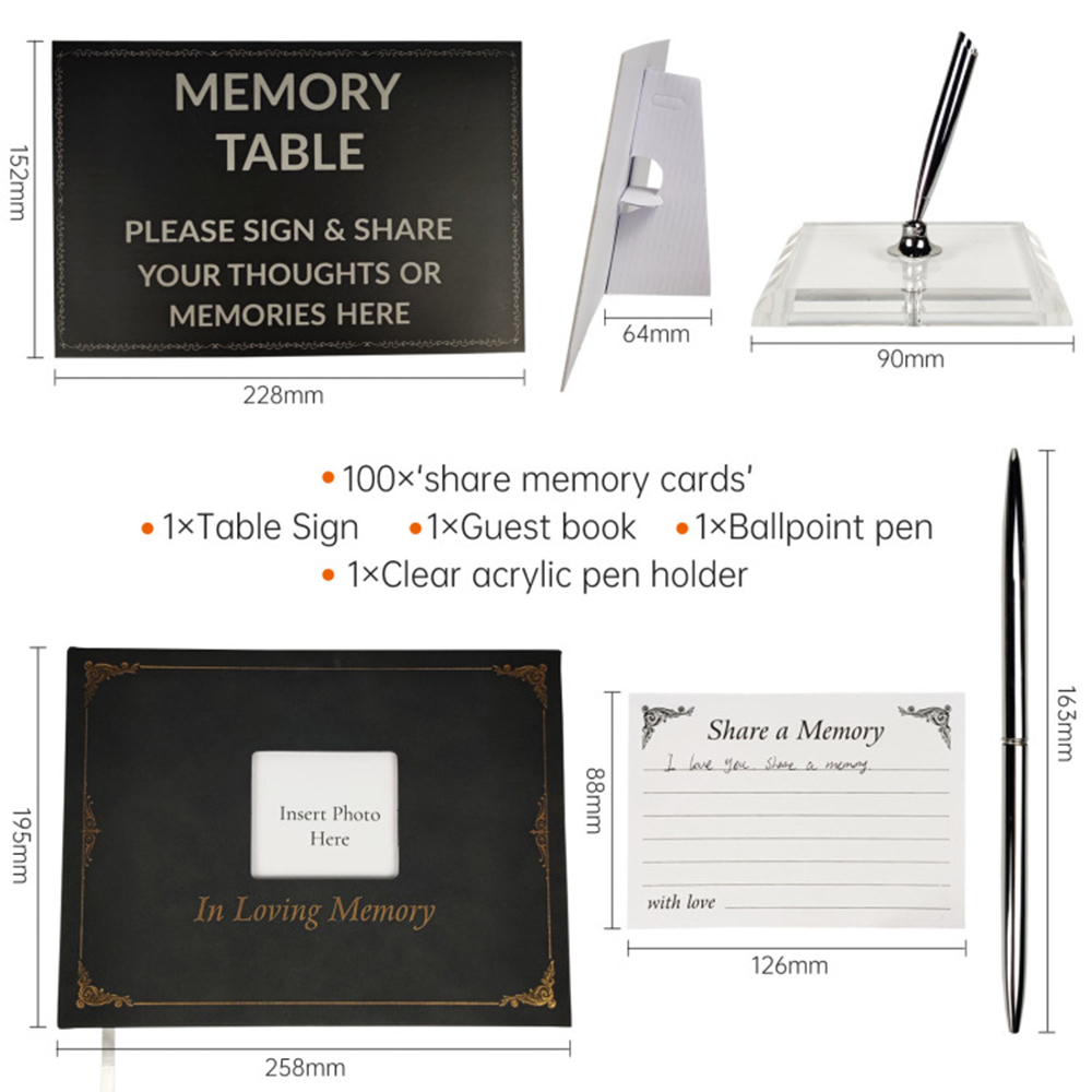 Signature Funeral Book Guest Book Funeral Reception Sign in Funeral Message Book Keepsake Album Anniversary Memorial Service
