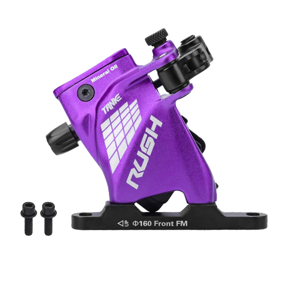 TANKE-pinzas de freno de disco hidráulico, línea de montaje plano, freno de disco de aceite, juego de frenos de bicicleta de carretera, RUSH, delantero y trasero: Transparente