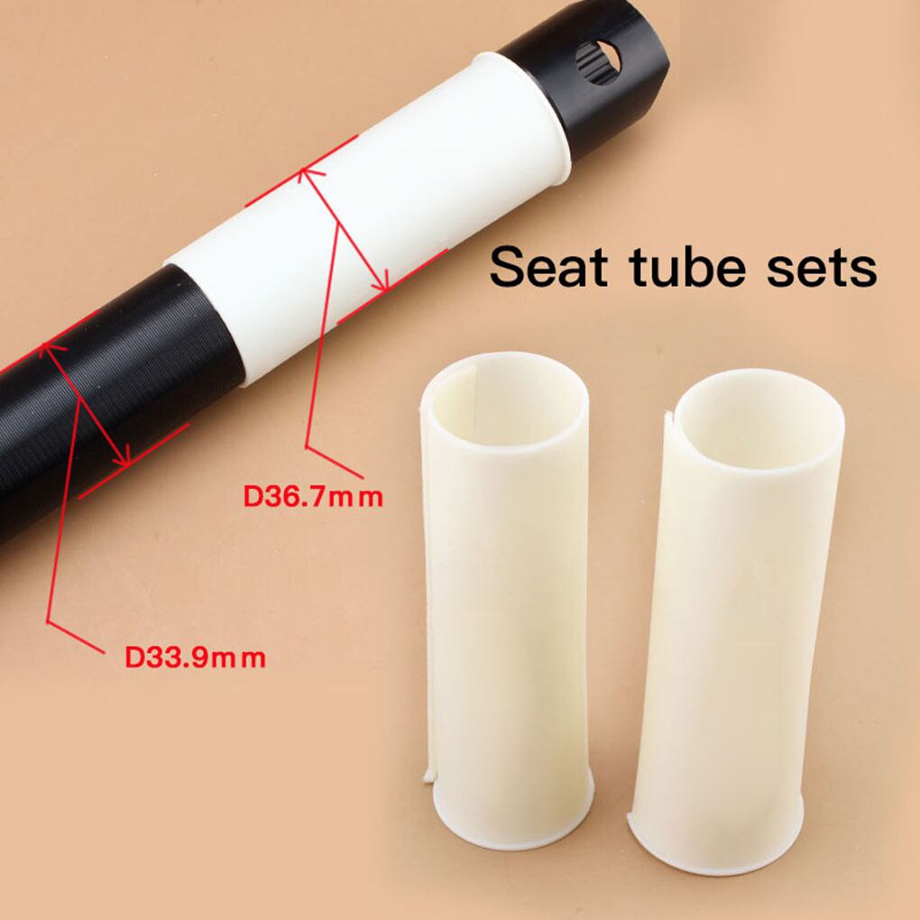 Cubierta protectora para tija de sillín de bicicleta, 33,9mm, plegable, adaptador de funda reductora, accesorios para equipos de ciclismo