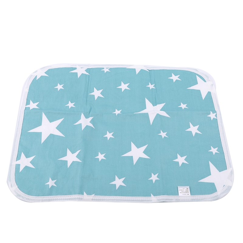 Baby Changing Mat Cartoon Cotton Blend Waterproof Sheet Baby Changing Pad Table Diapers Urinal Game Play Cover Infant Mattress: green