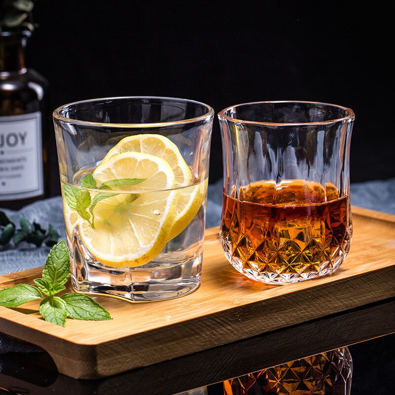 Vierkante kristallen whiskyglazen voor thuis, bar, bier, water en feest, hotel, bruiloft, glazen en drinkgerei
