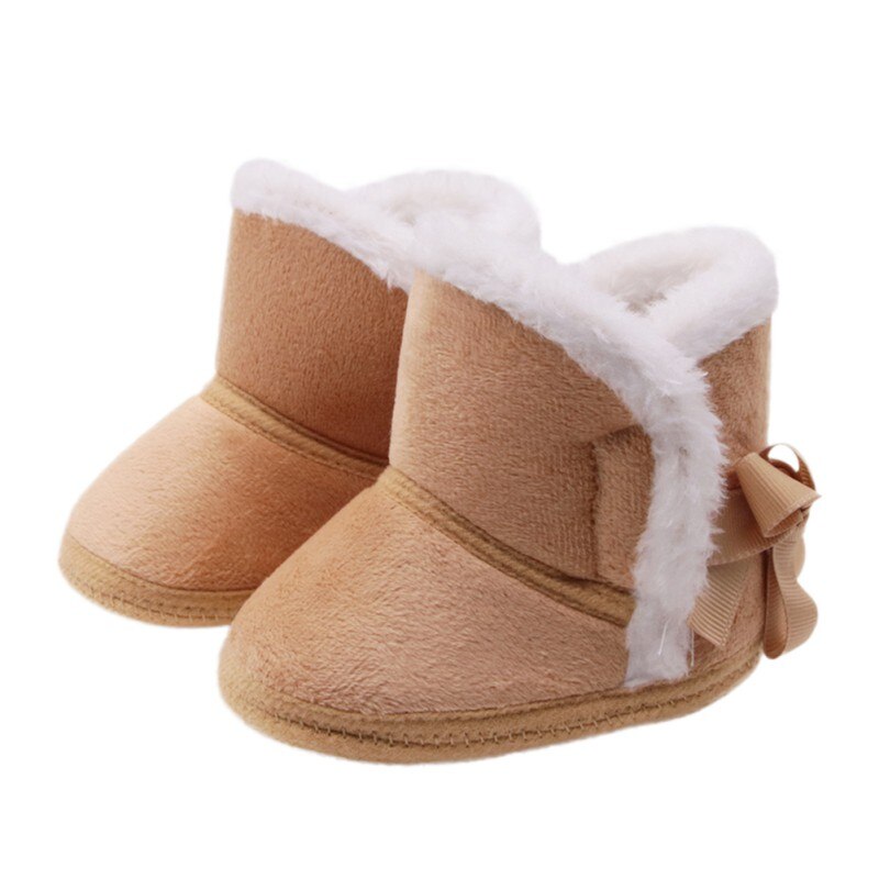 Inverno do bebê meninos meninas sapatos infantis calçados quentes da pele do falso da criança bota de couro macio sola antiderrapante calçados primeiro walker