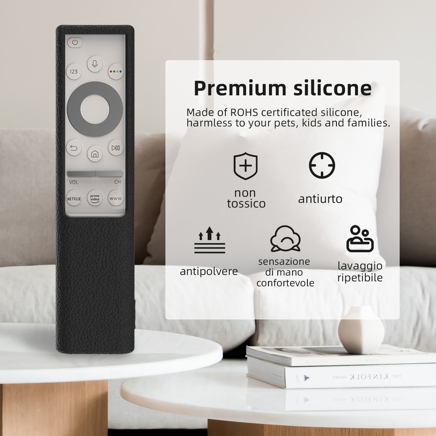 SIKAI silikonowa obudowa do Samsung QLED TV inteligentna obudowa pilota BN59-01311 BN59-01327 BN59-01357 BN59-01363 futerał ochronny