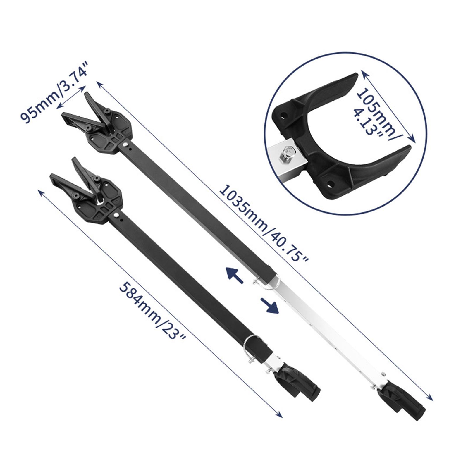 Boat Adjustable Transom Saver, Premium 22.99-40.75inch Boat Motor Support Composite Head Holds Marine Engine Practical Holder