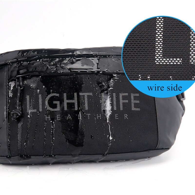 À prova dwaterproof água saco de cintura homem casual saco de peito ao ar livre grande capacidade bolsa de ombro esporte viagem pacote de cintura