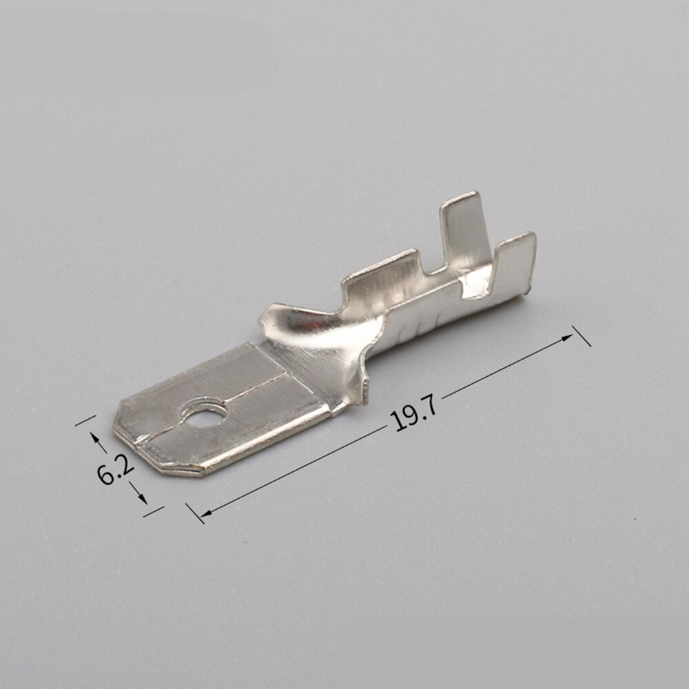 50Sets(200pcs) 6.3mm Wire Connectors Crimp Terminals Crimp Female/Male Spade Terminals With Transparent Insulating Sleeves 6.3