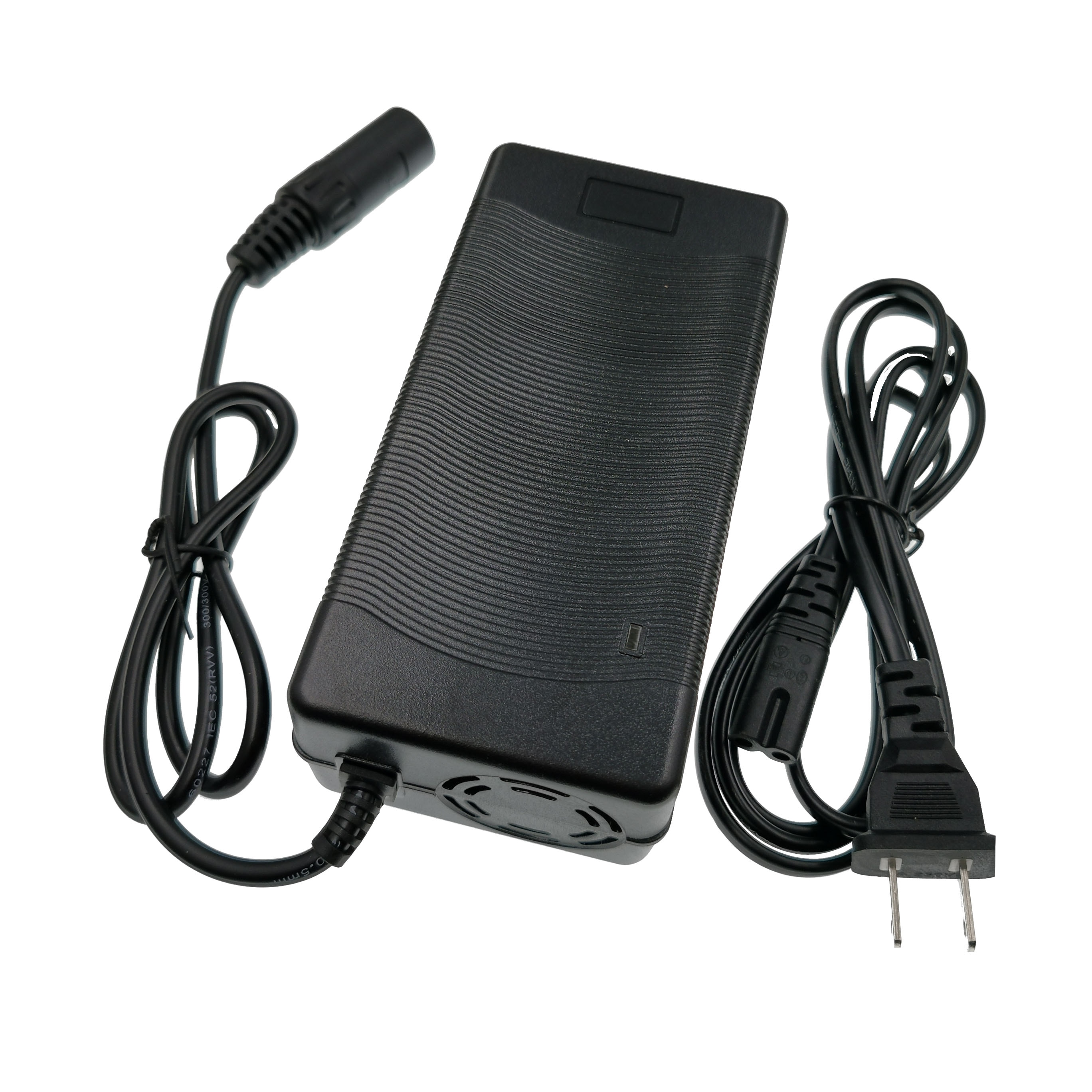 Chargeur de batterie au Lithium 67.2V 2a pour vélo et trottinette électrique série 16 60V, avec prise XLR à 3 broches