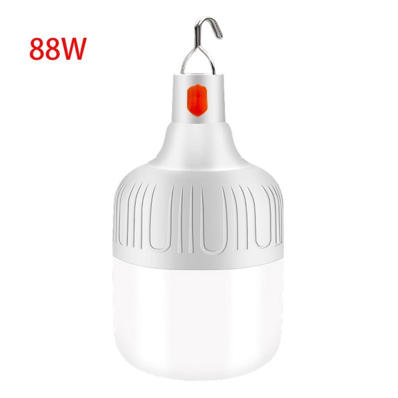 1Pcs Charging LED Super Bright Rechargeable Mobile Emergency Night Light Waterproof Bulb Outdoor Market Lights: 88W
