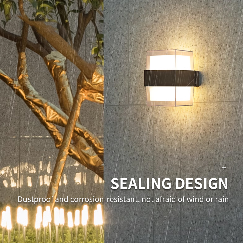 Led buitenwandlamp Waterdicht IP66 Bewegingssensor Led buitenverlichting Veranda Verlichting Balkon Tuinverlichting Buitenwandlamp