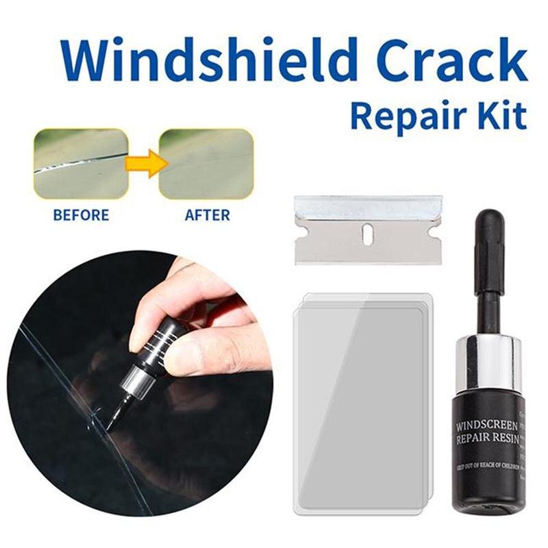 Diy forruden reparationssæt forrude forrude reparation glas vind værktøjer bil værktøj høj og durabl kit til chip revne  c2 o 6