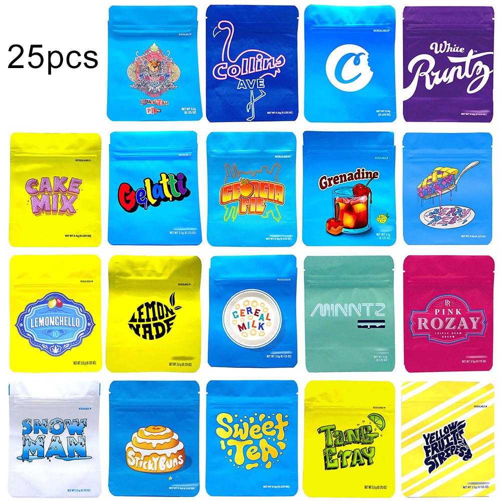 25 stuks letters print voedsel koekje opbergzakken zelfklevende zakjes plastic ziplock zakken dikke zakken verpakkingszakken zak