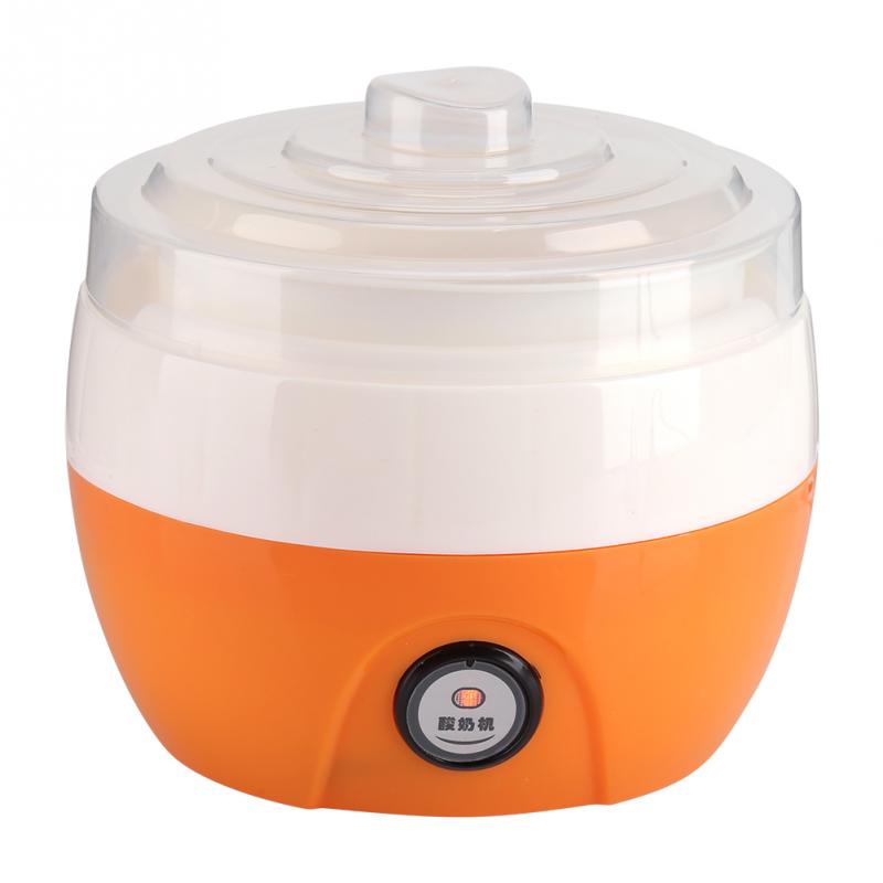 220v 800ml elektrisk automatisk yoghurt maker maskine yoghurt diy værktøj plast container kithchen apparat: Orange