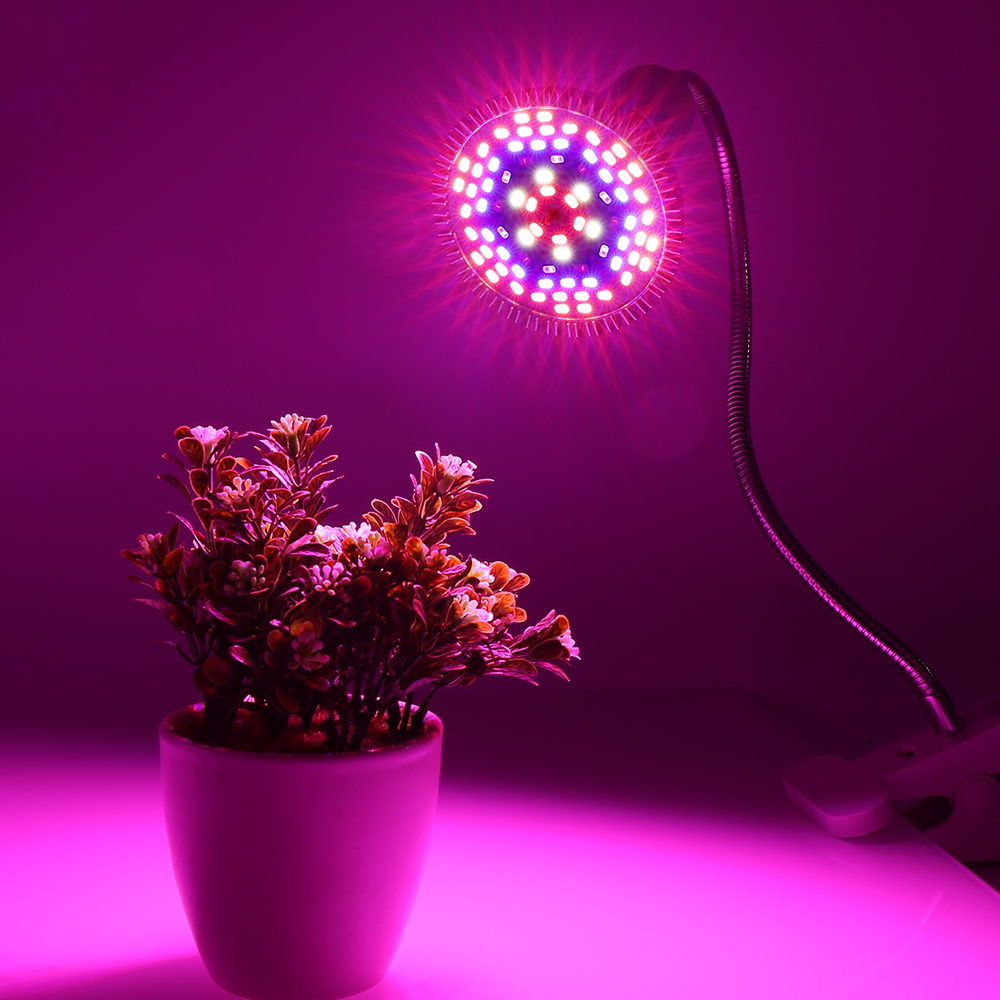 30W 50W 80W 100W Full Spectrum LED Grow Light Indoor Plant Growing Lamp For Flowers Seeds Aquarium Grow Box Red+Blue+UV+IR E27