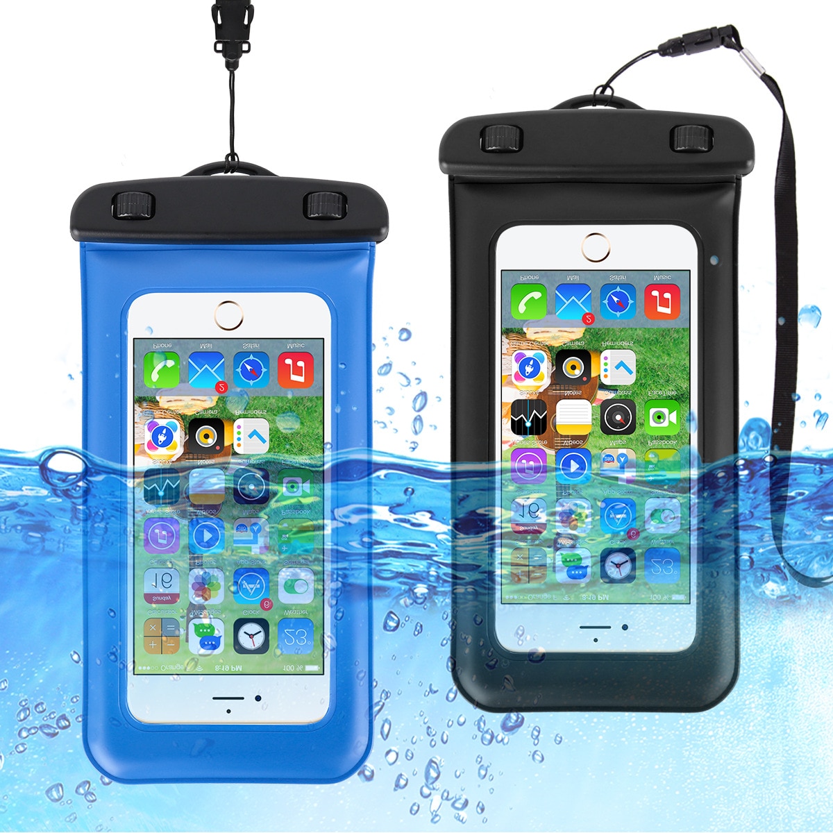 Zwemmen Telefoon Tas Real Waterdichte Case Voor Iphone 11 Pro Xs Max X 8 7 6 6 S Plus Samsung s20 S10 S9 Plus Onder Water Proof Pouch