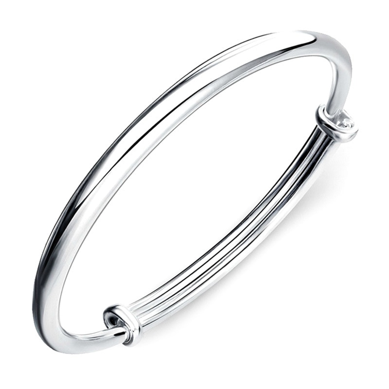 Brazalete romántico de Plata de Ley 925 para mujer, joyería hecha a mano