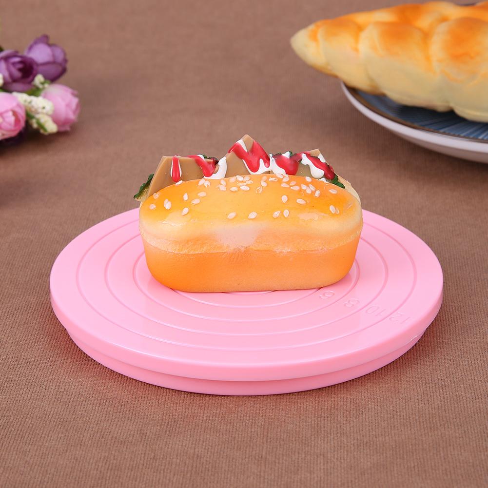 Round Cake Polished Rotating Plate DIY Cake Decorating Swivel Turntable Baking Tool Kitchen Cake Baking Accessories Household