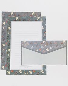 1 ensemble 3 enveloppes + 6 lettres fleur Animal lettre bloc-notes papier à écrire lettre enveloppes ensemble papeterie bureau fournitures scolaires: 7