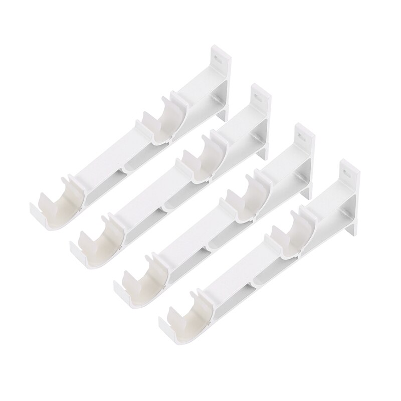 ! Double Curtain Rod Holders Set, Curtain Rod Brackets, Tap Right Into Window Frame Curtain Rod Hang Curtain Brackets f