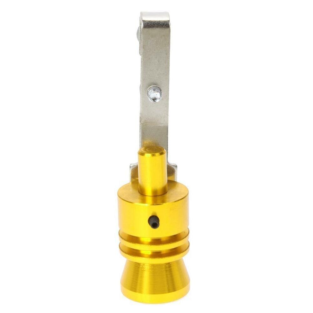 Car Exhaust Pipe Pressure Relief Valve Simulator Turbine Sound Whistle Sound Car Modification Turbine Whistle: Gold