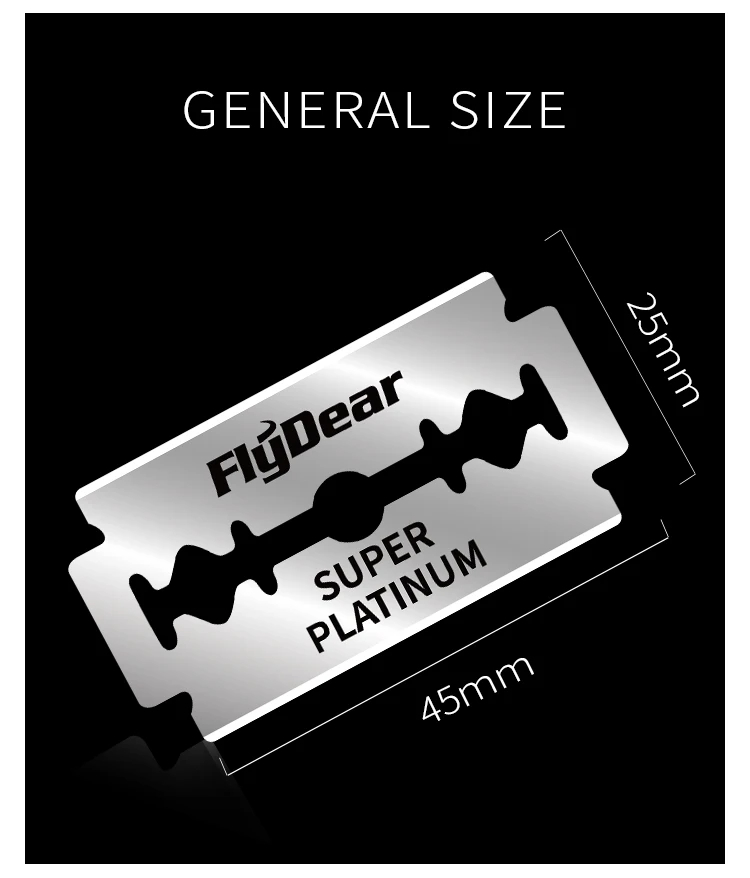 100 Stuks Scheermesjes Met Dubbele Rand Voor Heren-Veiligheidsscheermesjes Voor Het Scheren-Platina Roestvrijstalen Scheermesjes Met Dubbele Scheermesjes