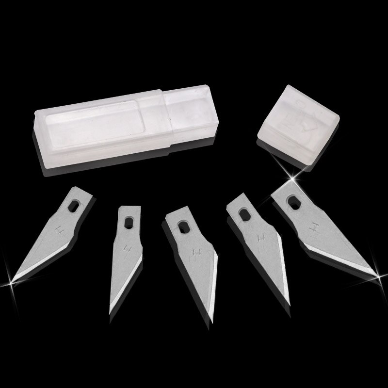 6 knive håndværk kunstgravering diy cutter sæt model reparation multipurpose skulptur skalpel udskæring kniv: 5 stk kniv