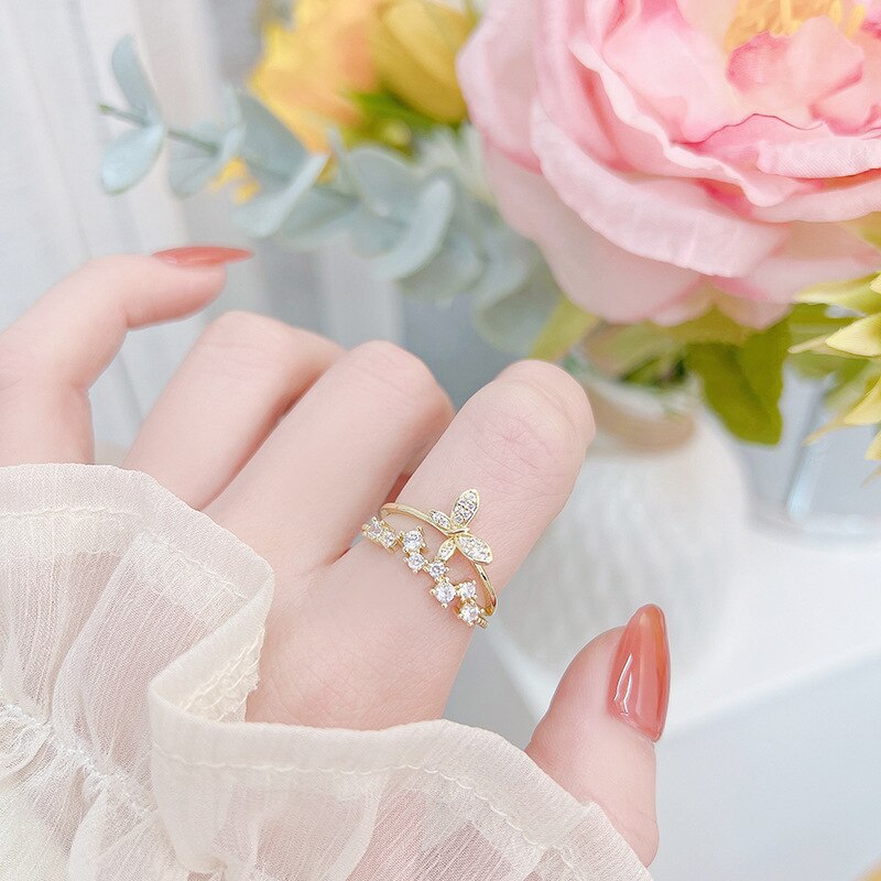 luxe nana bijoux de corps ring mariage bagues accessoires vintage femme bijoux femme bague femme Bague en forme de papillon pour femme, accessoire de , bijou polyvalent quotidien, Vintage, mariage