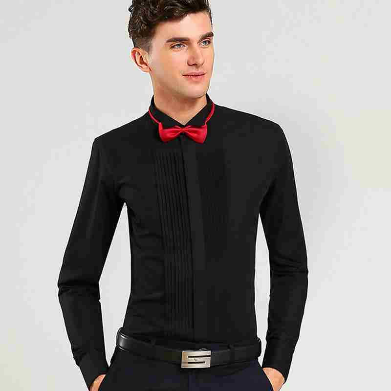 Französisch Manschette Hemden Langarm lässig Luxus Rauchen Hemd Weiß Schwarz Rosa Party Hochzeit Männlichen Kleid Shirt Männer Kleidung