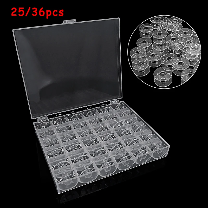 Szpule robić maszyn robić szycia szpule plastikowe maszyny robić szycia oś skrzynka 25 przezroczyste szpule, maszyna robić szycia domowego m schowek