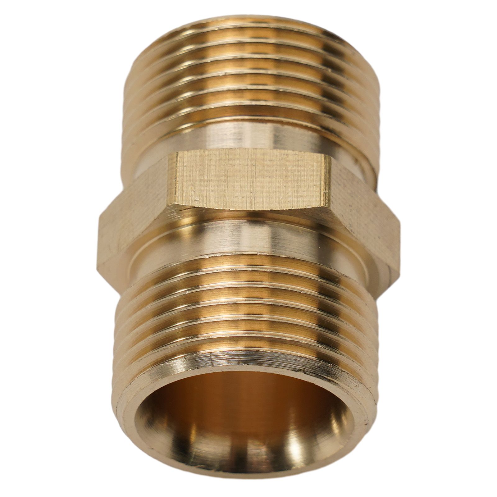 M22/15mm Of M22/14mm Naar Mannelijke Adapter Connector Messing Goud Power Hogedrukreiniger slang Outlet 1.5mm Pitch Quick Fitting