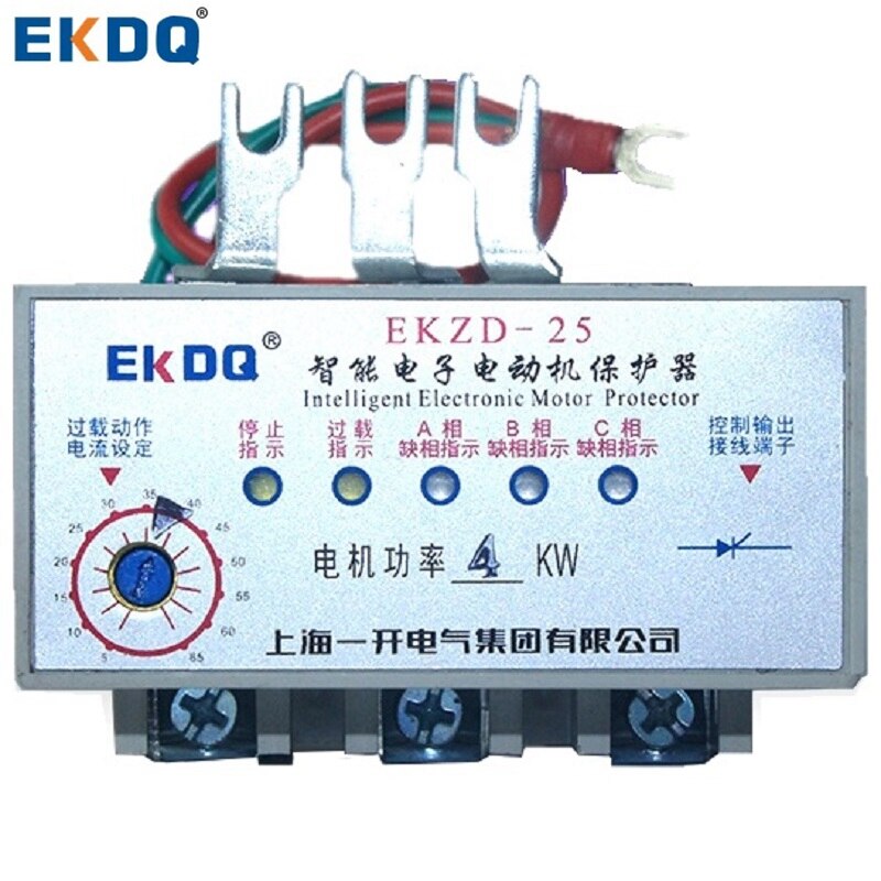 EKZD-25 JD-2 1.5KW 2.2KW 3KW 4KW 5.5KW 7.5KW 11KW 15KW 220V 380V protetor de Sobrecarga de Corrente e Perda de Fase do motor Inteligente
